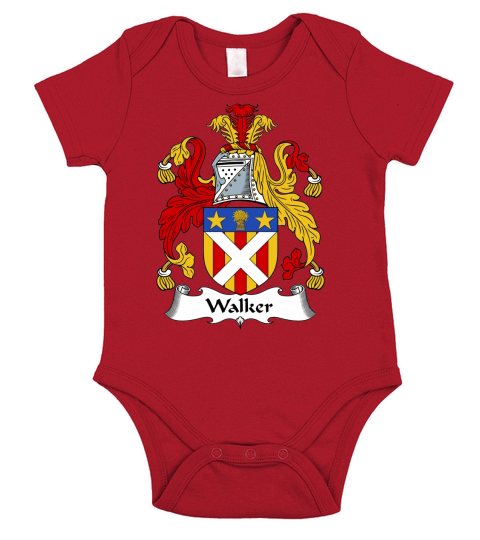 Walker Family Crest Scottish Family Crests Short Sleeve Baby One-Piece