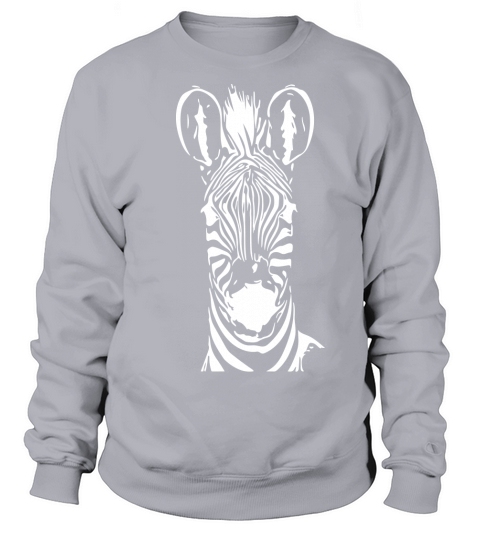 Zebra face black and white striped Women's Sweatshirt
