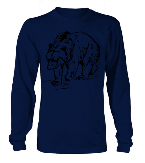 grizzly-baer-von-vorne-bo Men's Long Sleeve