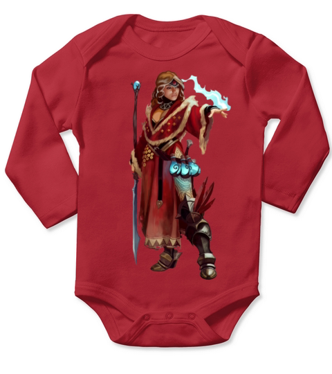 Dungeons dragons pathfinder roleplaying game d20 Long Sleeve Baby One-Piece