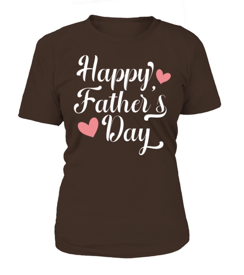 Simple and Elegant Happy Fathers Day Calligraphy Women's T-Shirt