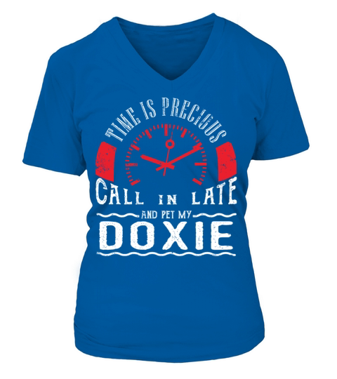 Pet Doxie Dachshund Doxen Dog Owner Gift Call In Women's V-Neck T-shirt