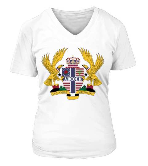 Adcock Family Crest For American People - Adcock Family T-Shirt, Hoodie, Sweatshirt V-neck T-Shirt Woman
