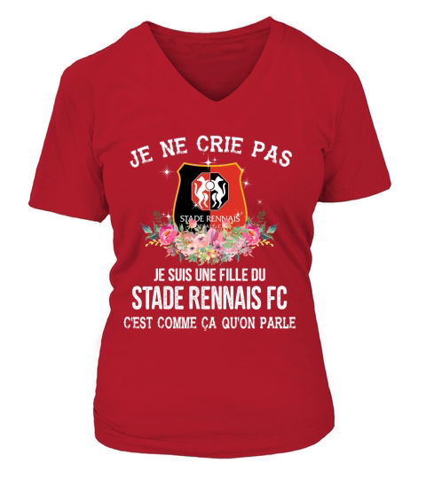 Stade rennais football club V-neck T-Shirt Woman