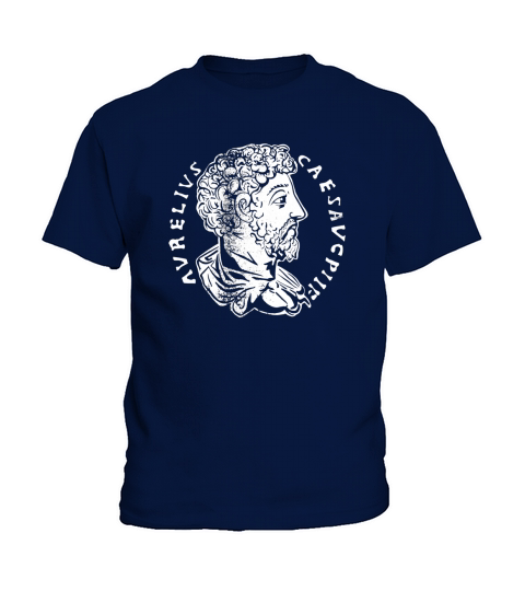Stoicism Marcus Aurelius Ancient Roman Coin Stoic Kids T-Shirt