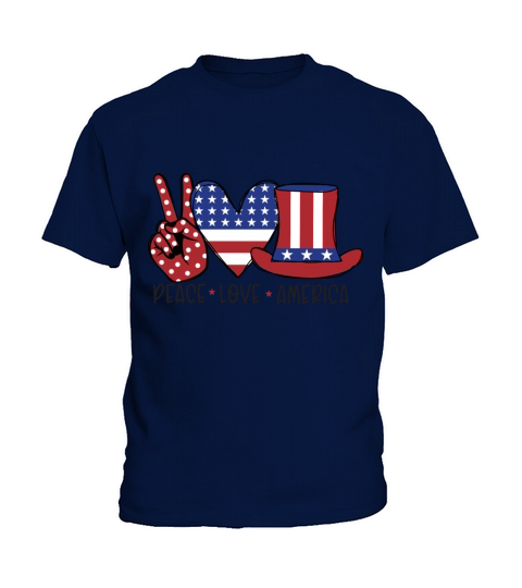Peace Love America Kids T-Shirt