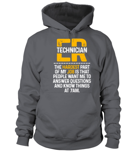 ER Technician Hardest Emergency Room Tech graphic Women's Hoodie