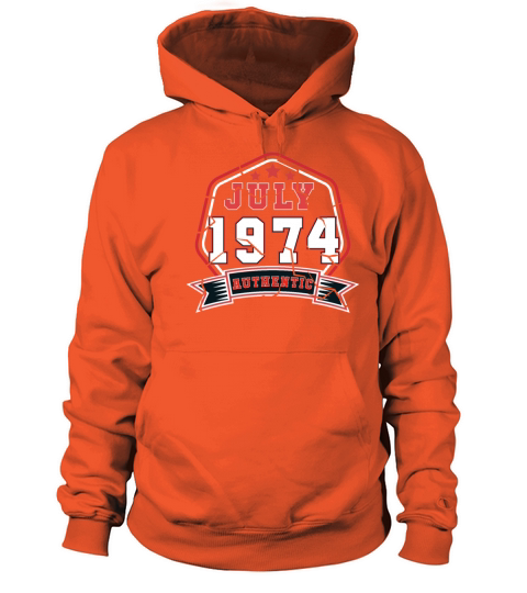 July 1974 Vintage Gift Idea Men's Hoodie