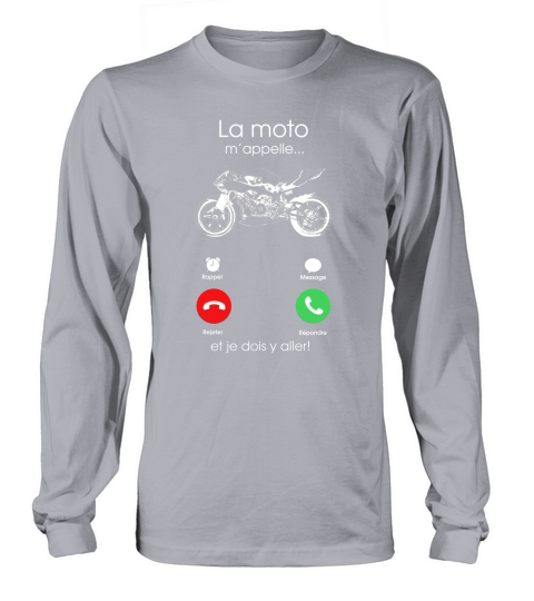 La Moto Mappelle  Motard Long sleeved Unisex