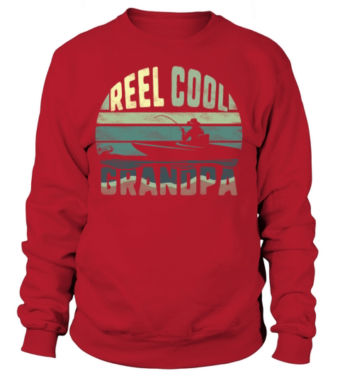 Fishing Reel Cool Grandpa Vintage Sunset Fathers Women's Sweatshirt