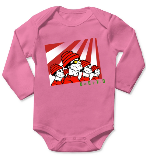 Devo RED Long Sleeve Baby One-Piece