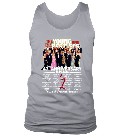 The Young and The Restless 47th Anniversary 1973 2020 Thank You For The Memories Signature Tank Top Unisex