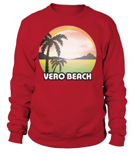 Vintage Vero Beach Florida FL Retro 70s Summer Women's Sweatshirt