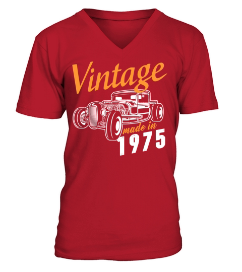 Vintage made in 1975 Men's V-Neck T-shirt