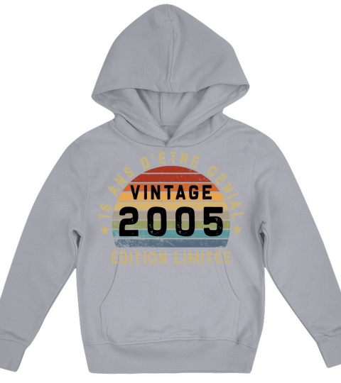 16 Years of Being Awesome 2005 Anniversary Kids Hoodie