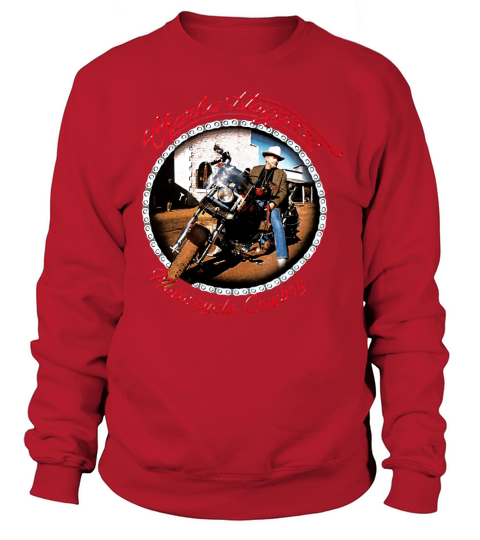 Merle Haggard - Motorcycle Cowboy Sweatshirt Unisex
