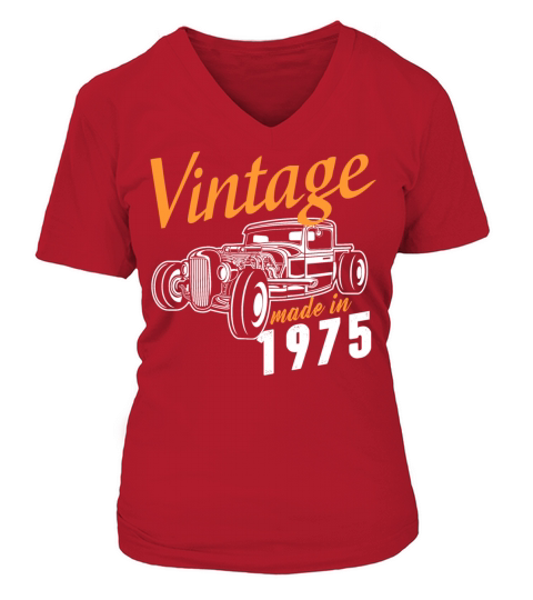 Vintage made in 1975 Women's V-Neck T-shirt