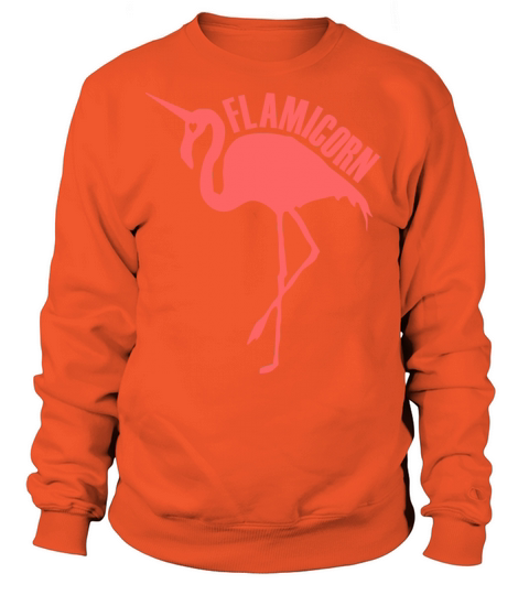 flamingo unicorn hybrid creature hybrids dark pink Women's Sweatshirt