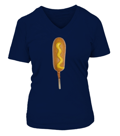 Corn Dog V-neck T-Shirt Woman