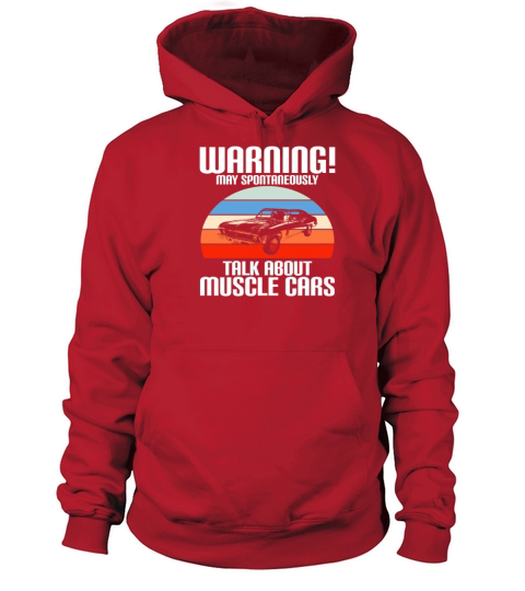Warning May Spontaneously Talk About Muscle Cars Women's Hoodie