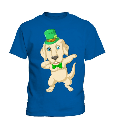 dabbing labrador st patricks day Kids T-Shirt