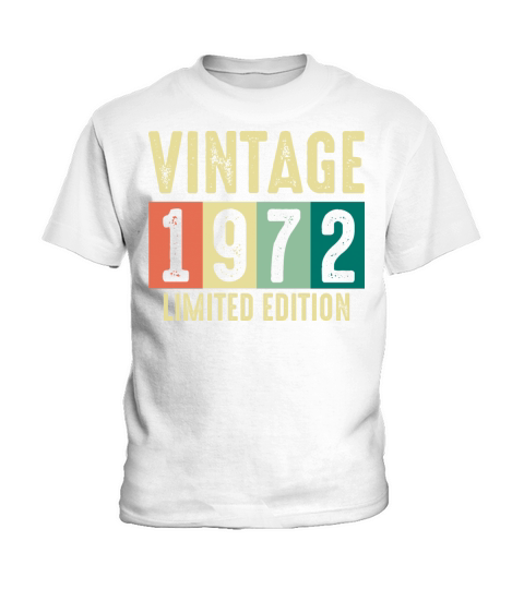 Vintage 1972 - 50 years old - 50th birthday gift Kids T-Shirt