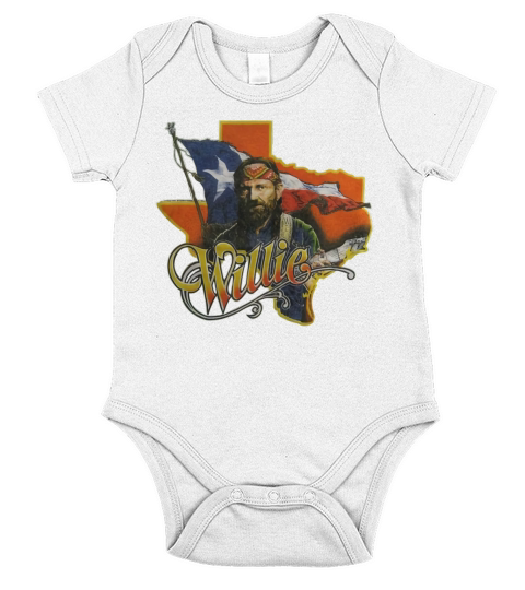 TG-Willie Nelson Short Sleeve Baby One-Piece