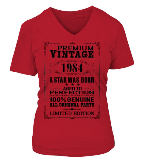 PREMIUM VINTAGE 1984 Women's V-Neck T-shirt