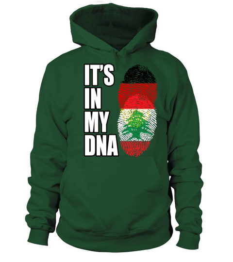 German And Lebanese Mix DNA Flag Heritage Women's Hoodie