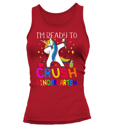 Im Ready To Crush Kindergarten Dabbing Unicorn Women's Tank Top