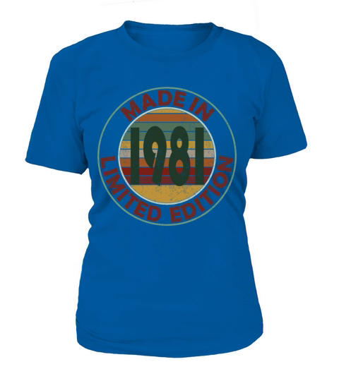 Made In 1981 Limited Edition Retro Vintage Women's T-Shirt