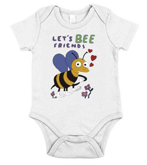 Lets Bee Friends Short Sleeve Baby One-Piece