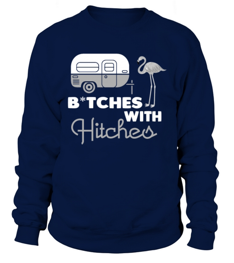 Bitches With Hitches black Women's Sweatshirt