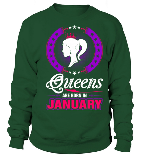 Queens Are Born In January Men's Sweatshirt