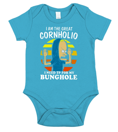 I Am The Great Cornholio Short Sleeve Baby One-Piece