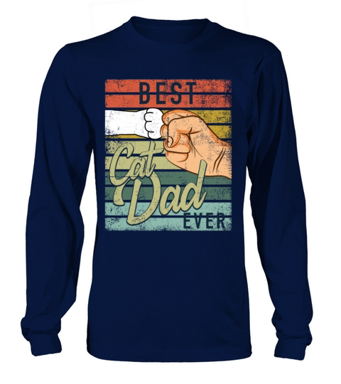 Best Cat Dad Ever Cat Dad Ghetto Fist Women's Long Sleeve