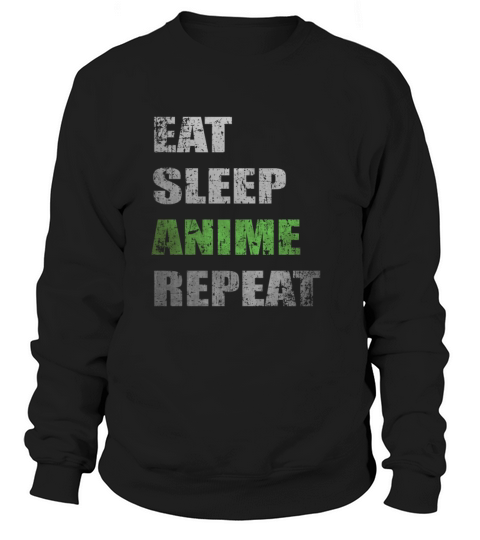 Eat Sleep Anime Repeat Women's Sweatshirt