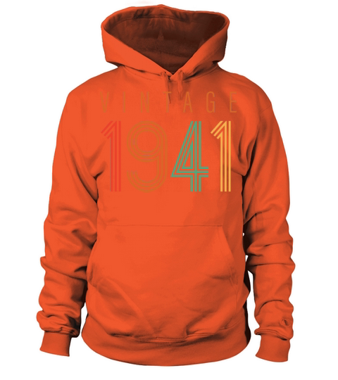 Vintage 1941 80th Birthday Est 1941 Women's Hoodie