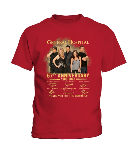 General Hospital 57th anniversary 1963 2020 thank you for the memories Kids T-Shirt