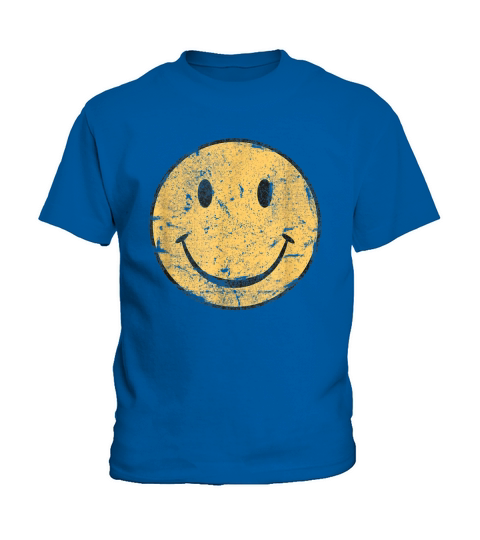 Vintage 70 Smiley Face Kids T-Shirt