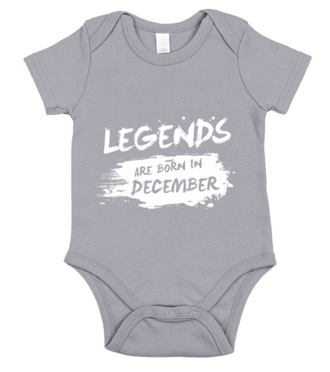 Legends are born in December Short Sleeve Baby One-Piece