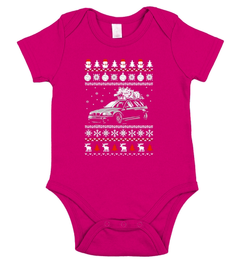 Official E46 Touring Christmas Short Sleeve Baby One-Piece