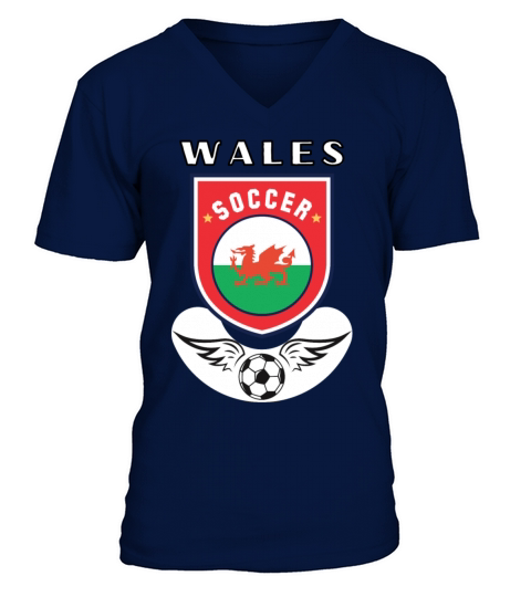 WALES National Men's V-Neck T-shirt