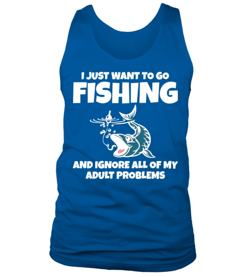 fishing fisherman rod gift bite river trout pike Men's Tank Top