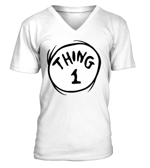 Dr Seuss Thing 1 V-Neck T-shirt