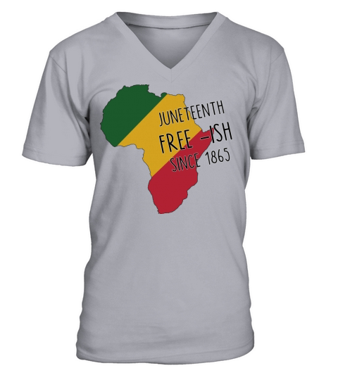 Juneteenth free ish since 1865 shirt Men's V-Neck T-shirt