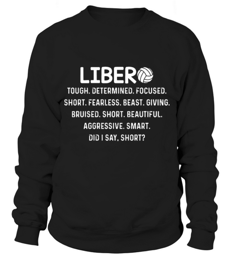 Liber tough determined focused short fearless beas Men's Sweatshirt
