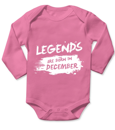 Legends are born in December Long Sleeve Baby One-Piece