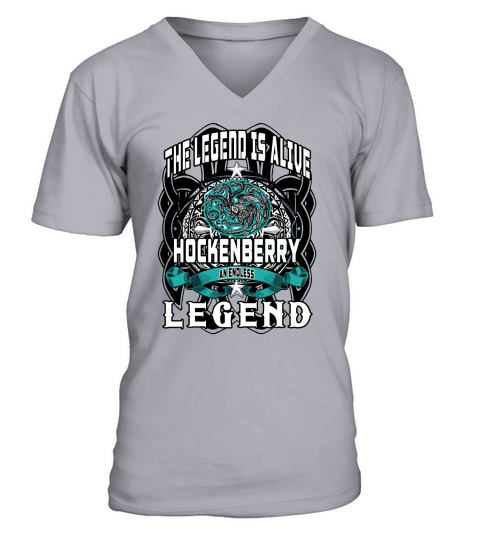 HOCKENBERRY ENDLESS LEGEND 3 HEAD DRAGON V-Neck T-shirt
