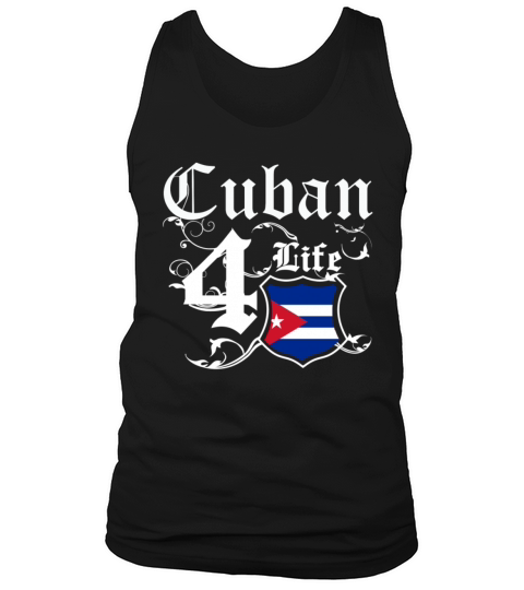 Proudly Cuban for life flag Tee Shirt Men's Tank Top